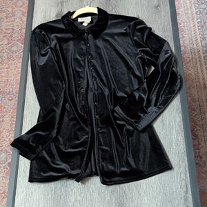 St. John Black Velvet Women's Jacket